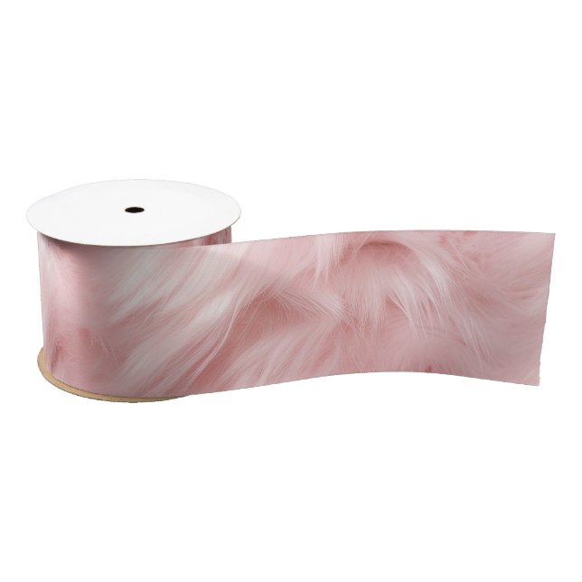 Blush Pink Tierfett Satinband (Spule)