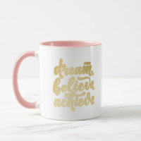 Blush Pink Traum glauben Motivierend erreichen