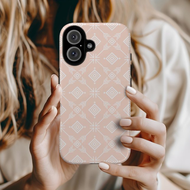 Blush Pink Trendy Arrow Tribal Print Case-Mate iPhone Hülle (Von Creator hochgeladen)