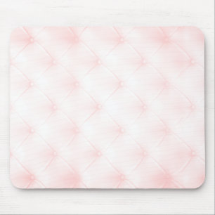 Blush Pink Tufted Upholstery Mousepad