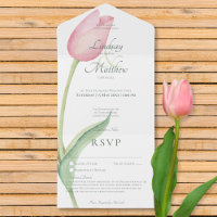 Blush Pink Tulip Solo Modernes No Dinner/Details