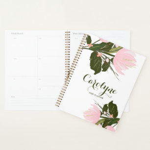 Blush Pink Tulips Personalisiert Planer