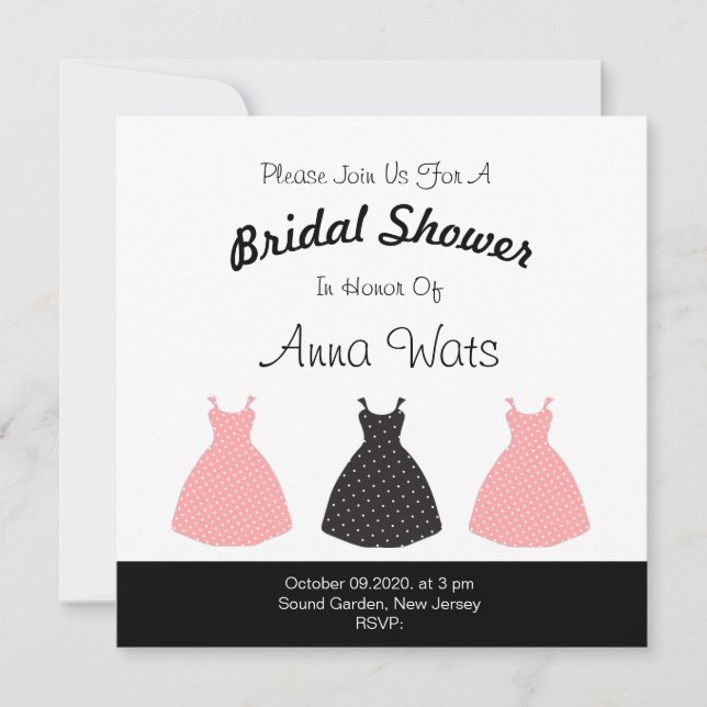 Blush Pink und Black Gown Netzklassenmuster (Vorderseite)