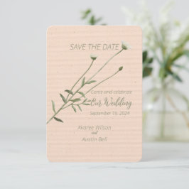 Blush Pink und One Single Daisy Save The Date
