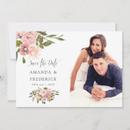 Blush Pink und Rose Gold Hochzeit speichern das Da Save The Date