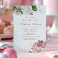 Blush Pink Vintag Floral Couple Polterabend