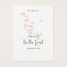 Blush Pink Wasserfarbe Bridesmaid Ohrring Holder