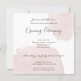 BLUSH PINK WATERCOLOR BRUSHSTROKE ÖFFNUNGSZEREMONI EINLADUNG