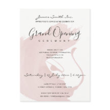 BLUSH PINK WATERCOLOR BRUSHSTROKE ÖFFNUNGSZEREMONI