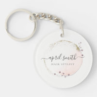 Blush Pink Watercolor Gold Circle Blumenreath