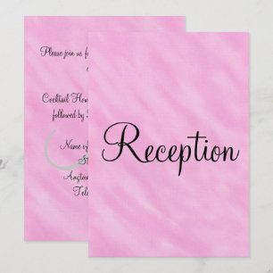 Blush Pink Watercolor Wedding Reception Monogram Einladung