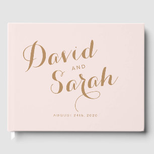Blush Pink Wedbook Gästebuch
