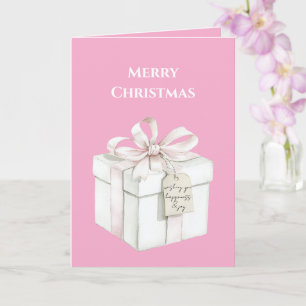 Blush Pink Weihnachten Karte