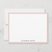 Blush Pink Weiß Modernes Klassisches Minimalistisc