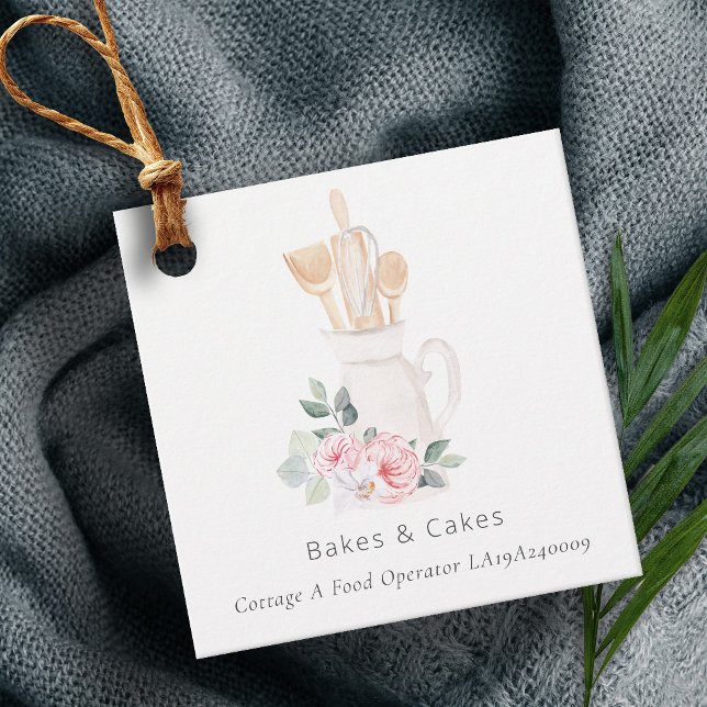 Blush Pink Whisk Spatula Spoons Backen Utensiden Geschenkanhänger (Von Creator hochgeladen)