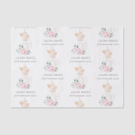 Blush Pink Whisk Spatula Spoons Backen Utensiden Seidenpapier