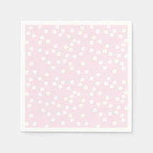 Blush Pink & White Confetti / Punkte