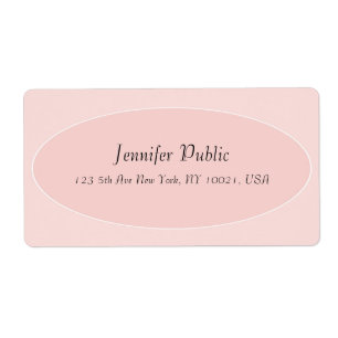 Blush Pink White Elegant Moderne Handschrift Trend