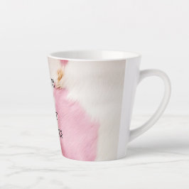 Blush Pink White Gold Cowhid Animal Milchtasse