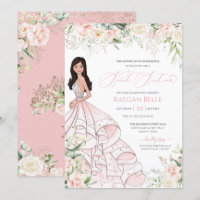 Blush Pink White Roses Luxury Glam 16 . Geburtstag