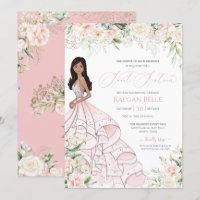 Blush Pink White Roses Luxury Glam 16 . Geburtstag