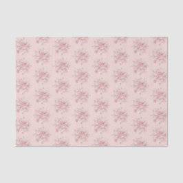 Blush Pink White Snowflakes Christmas Seidenpapier