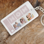 Blush Pink Wir Liebe Sie Mama Fotos Schlüsselanhänger<br><div class="desc">Das perfekte Geschenk für Mama am Muttertag</div>
