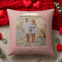 Blush Pink Zusammen Typografie Paar Valentinstag