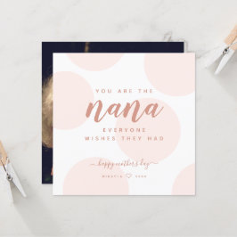 Blush Polka Dot Mother Day for Nana Foto Card