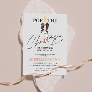 Blush Pop Das Champagner-Brautparty Einladung