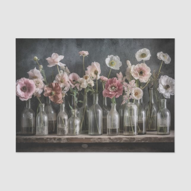 Blush Poppies Seidenpapier (Vorderseite)