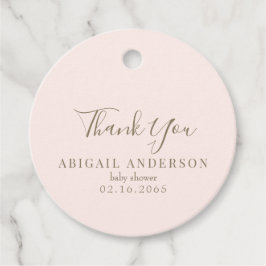 Blush Princess Baby Dusche Geschenkanhänger