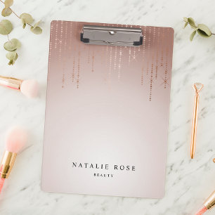 Blush Rain Personalisiert Klemmbrett