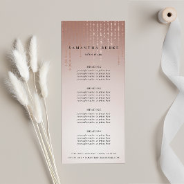 Blush Rain | Preise oder Dienstleistungen Werbekarte