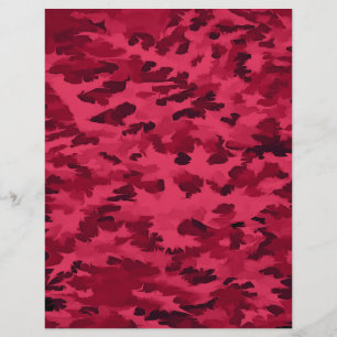 Blush Red Camouflage Pattern