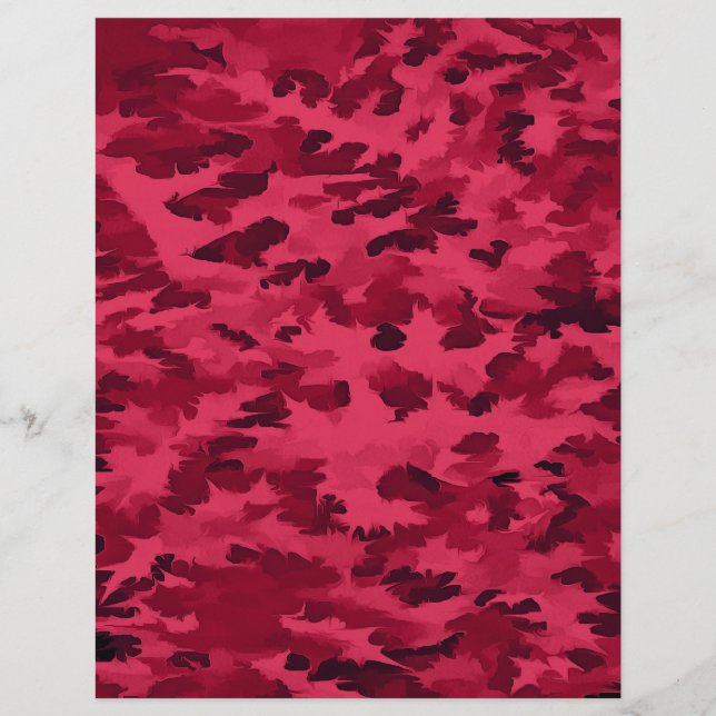 Blush Red Camouflage Pattern (Vorderseite)