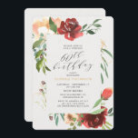 Blush Red Floral 60. Überraschung Geburtstagsparty Einladung<br><div class="desc">Eine elegante Note für eine 60. Überraschung Party Einladung. Das Design besteht aus einem handbemalten Rahmen mit rot-blüten Blume mit Eukalyptus und anderen Grünpflanzen. Personalisieren Sie die Verwendung der bereitgestellten Vorlagenfelder. Wenn Sie Hilfe oder zusätzliche passende Stücke benötigen, kontaktieren Sie mich (Maria) über den unten stehenden Kontaktknopf. Ich helfe gerne!...</div>