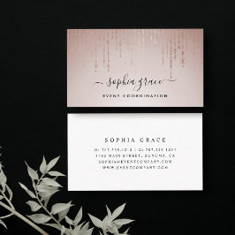 Blush-Regen-Signatur Visitenkarte