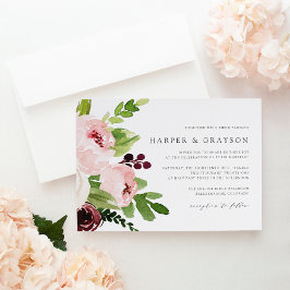 Blush Romance Wedding Einladung
