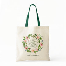 Blush rosa Blumenkranz Dankeschön Lehrer Geschenk