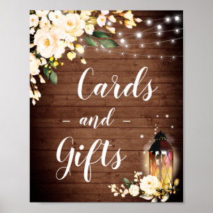 Blush Rose Blumenkarten und Geschenke Hochzeitszei Poster
