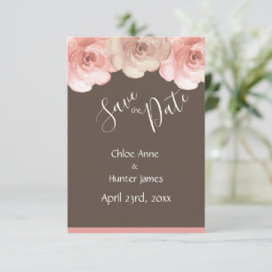 Blush Rose Einfach Save the Date