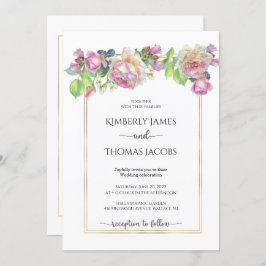 Blush-Rose-Einladung Einladung