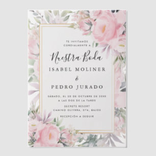 Blush Rose Floral Nuestra Boda Hochzeit