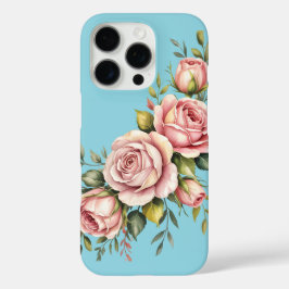 Blush Rose Garden – Watercolor Floral iPhone 16 Pro Hülle
