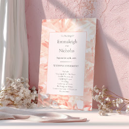 Blush Rose Gemstone Hochzeitsprogramme