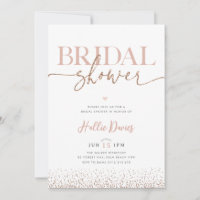 Blush Rose Gold Glitzer Hübsches Brautparty