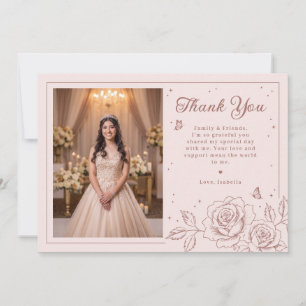 Blush Rose Gold Quinceañera