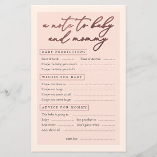 Blush Rose Goldtypografie ein Hinweis für Baby und