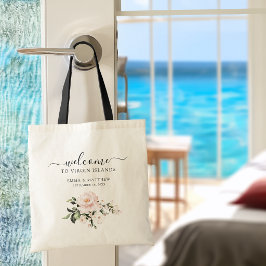 Blush Rose Hochzeit in Urlaubsort Willkommen Tragetasche